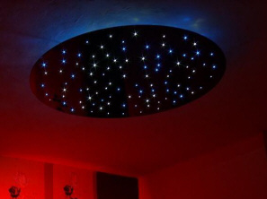 nočnej oblohy hviezdy ľahké optických vlákien LED osvetlenie halogénové Poľsko